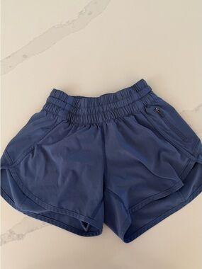 lululemon athletica Deep Blue Elastic-Waist Run Shorts